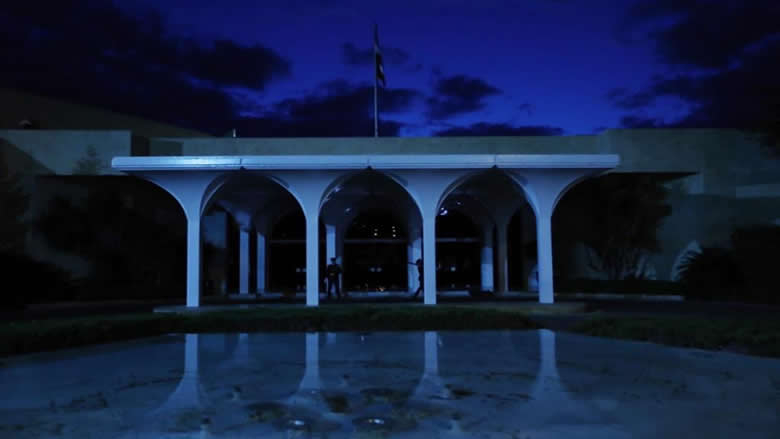 إطفاء الأنوار الخارجية لقصر بعبدا مشاركة في حملة ساعة الأرض