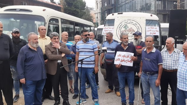 اعتصام رمزي أمام سرايا عاليه لاقرار خطة النقل