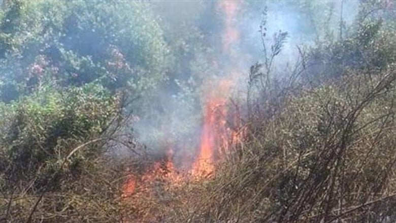 حريق في وادي خالد إلتهم مساحة من أشجار السنديان