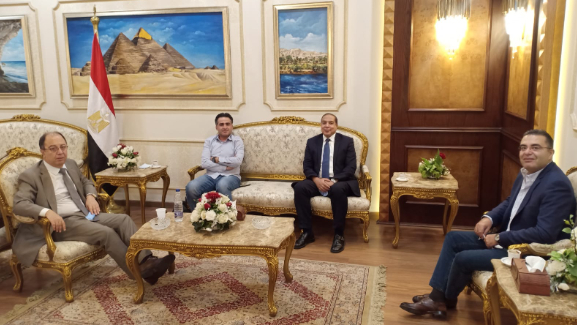 حميه في القاهرة للمشاركة في مجلس وزراء النقل العرب
