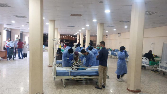 بالصور: بدء العمل في مستشفى ميداني للكوليرا في عكار