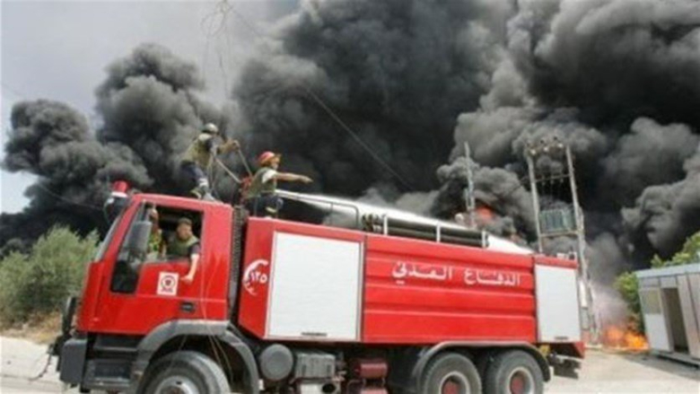 بالصورة: إخماد حريق بين بلدتي شوكين وزبدين
