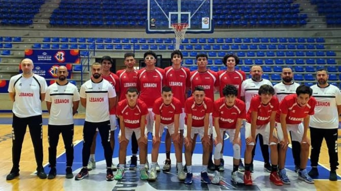 فوز لبنان على الأردن في بطولة غرب آسيا لكرة السلة