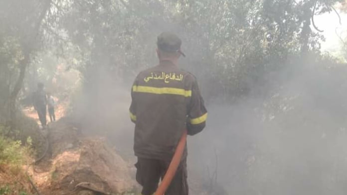اخماد حريق في خراج بلدة قبعيت العكارية