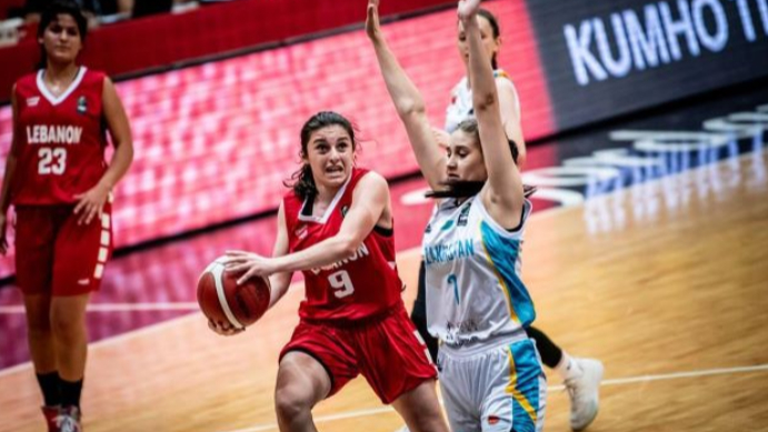 فوز لبنان على كازاخستان في بطولة آسيا للإناث تحت الـ16 المستوى "ب"