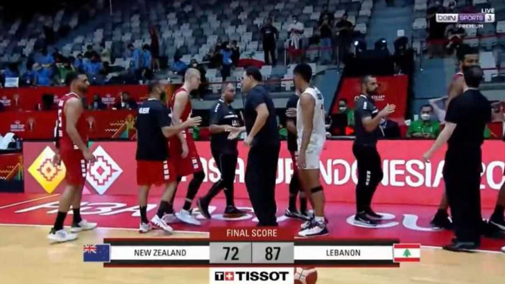 فوز تاريخي للبنان على نيوزيلندا بكأس آسيا لكرة السلة