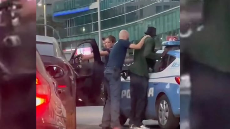 بالفيديو - خطأ يقود الشرطة الإيطالية لإيقاف لاعب ميلان بالقوّة