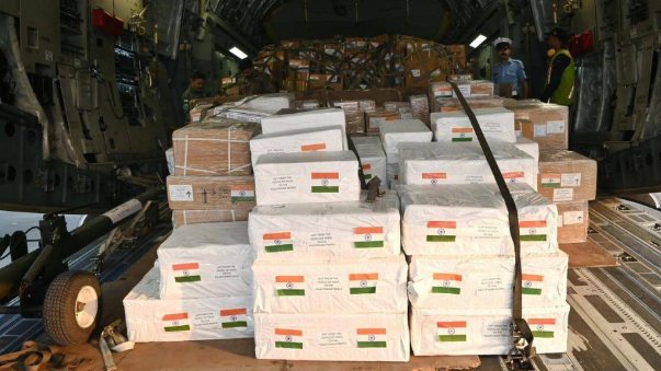 الهند ترسل 38,5 طناً من المساعدات الإنسانية لغزة