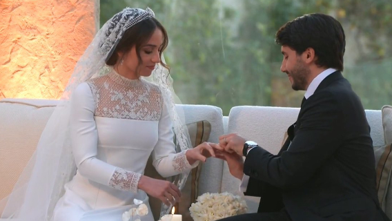 بالفيديو: زفاف الأميرة إيمان في الأردن