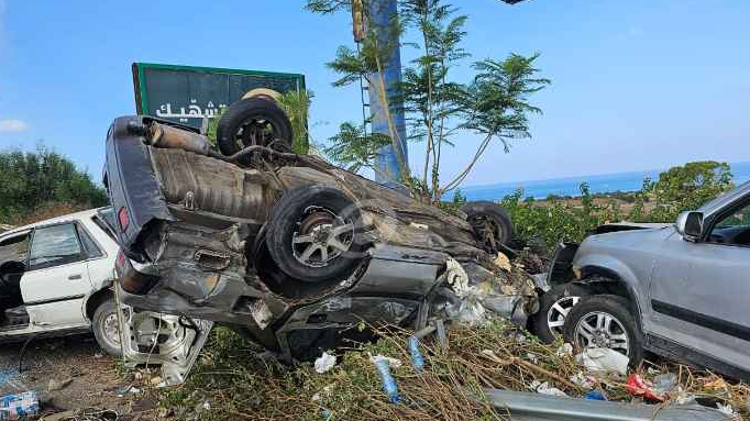 حادث سير مروّع على طريق صيدا - الزهراني
