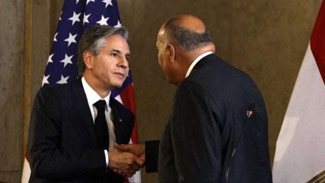 وزيرا الخارجية المصري والأميركي يؤكدان رفضهما لأي عملية عسكرية في رفح